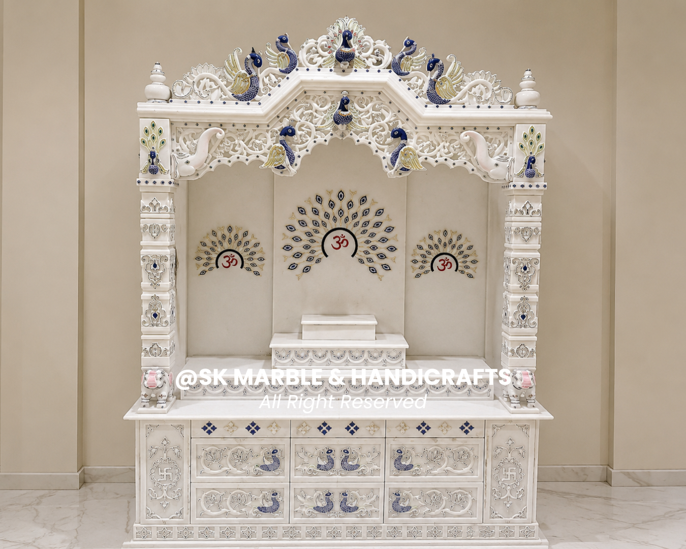 Luxury Pooja Room Villa Project — SK Marble