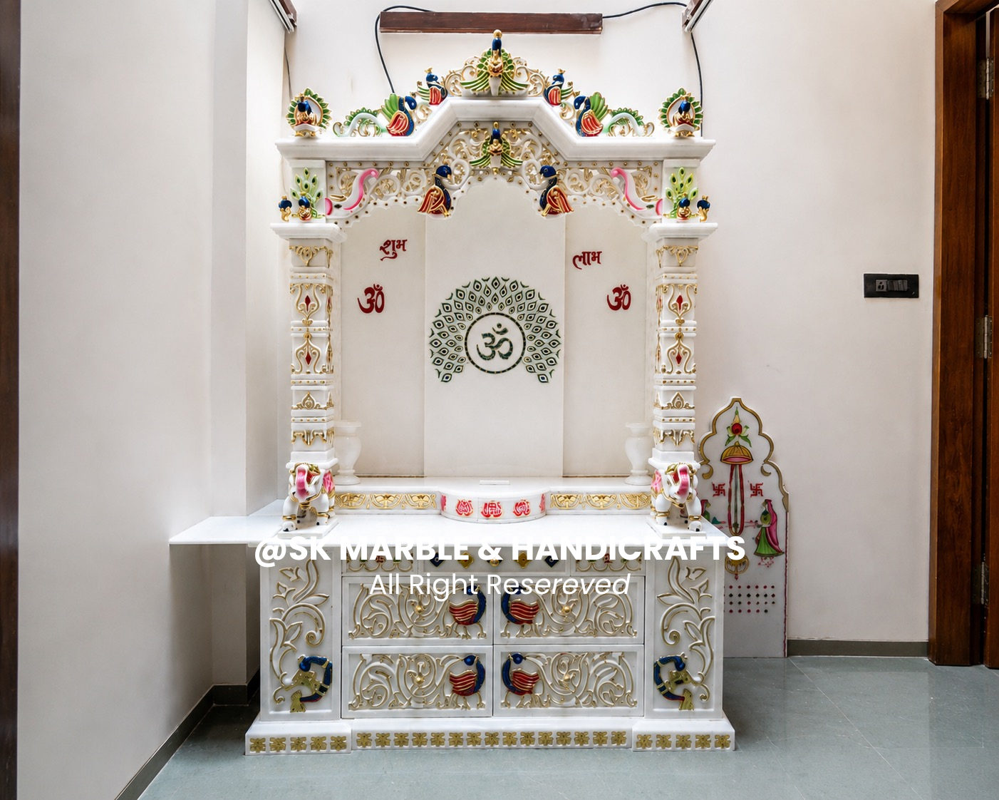 Custom Marble Mandir by SK Marble - Ashok Bhai, Surat Gujarat